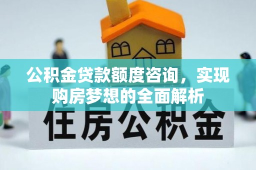 辛集公积金贷款额度咨询，实现购房梦想的全面解析