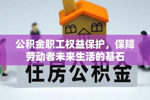 辛集公积金职工权益保护，保障劳动者未来生活的基石