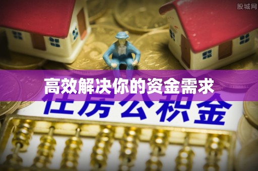 辛集高效解决你的资金需求