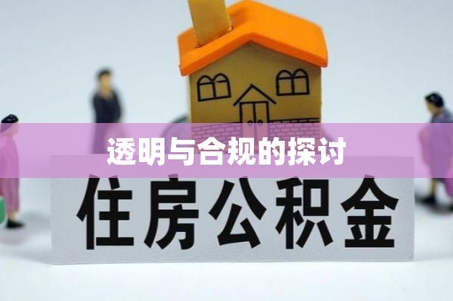辛集透明与合规的探讨