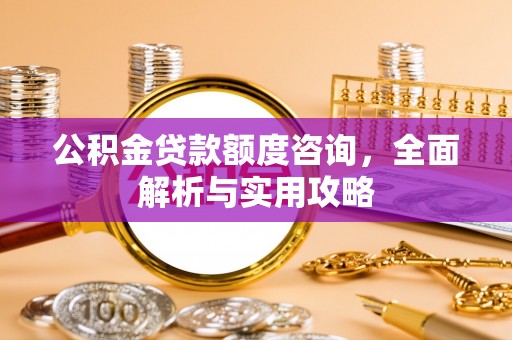 辛集公积金贷款额度咨询，全面解析与实用攻略