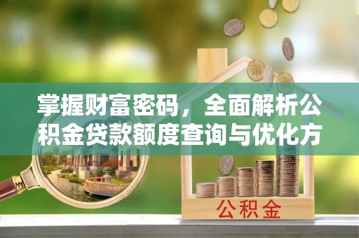 辛集掌握财富密码，全面解析公积金贷款额度查询与优化方案
