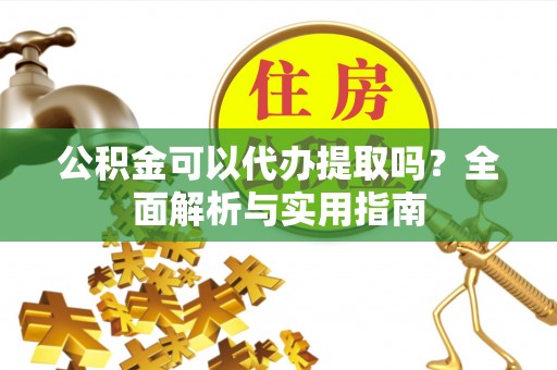辛集公积金可以代办提取吗？全面解析与实用指南