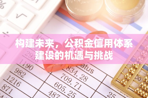 辛集构建未来，公积金信用体系建设的机遇与挑战