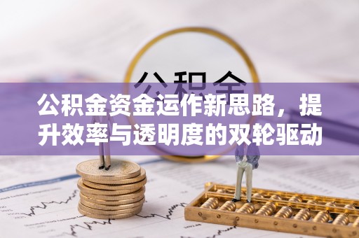 辛集公积金资金运作新思路，提升效率与透明度的双轮驱动