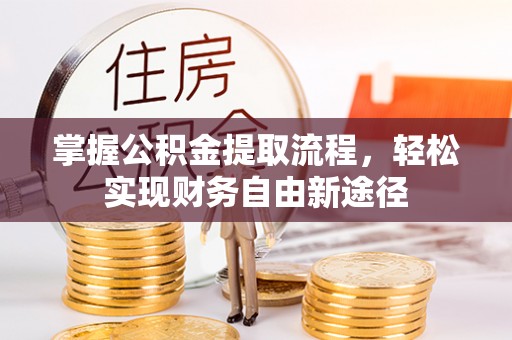辛集掌握公积金提取流程，轻松实现财务自由新途径