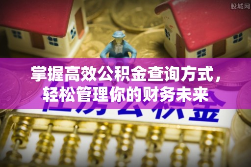 辛集掌握高效公积金查询方式，轻松管理你的财务未来