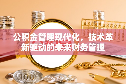 辛集公积金管理现代化，技术革新驱动的未来财务管理
