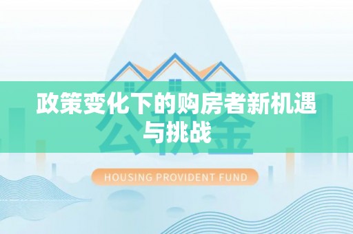 辛集政策变化下的购房者新机遇与挑战