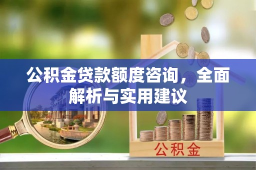 辛集公积金贷款额度咨询，全面解析与实用建议