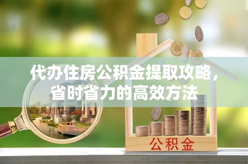 辛集代办住房公积金提取攻略，省时省力的高效方法