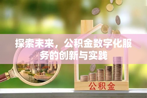 辛集探索未来，公积金数字化服务的创新与实践