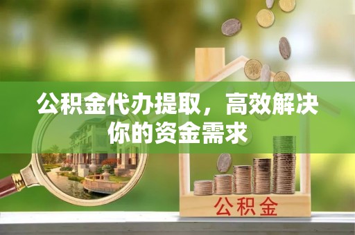 辛集公积金代办提取，高效解决你的资金需求
