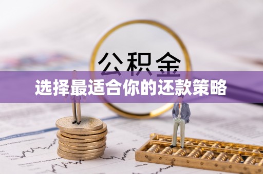辛集选择最适合你的还款策略