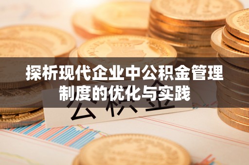 辛集探析现代企业中公积金管理制度的优化与实践